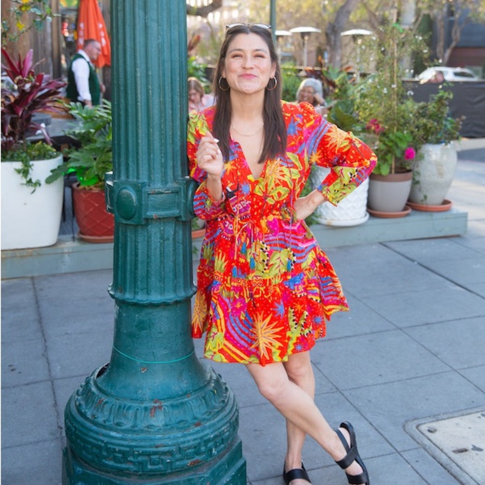 Farm Rio Magic Forest mini dress S